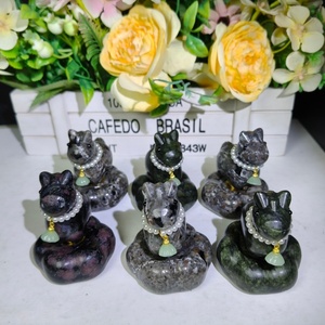 Figurine d'animal mignonne en cristal de haute qualité à prix d'usine, cheval rotatif en matériaux mixtes pour décoration de bureau et cadeau de fêtes - Product Image 3
