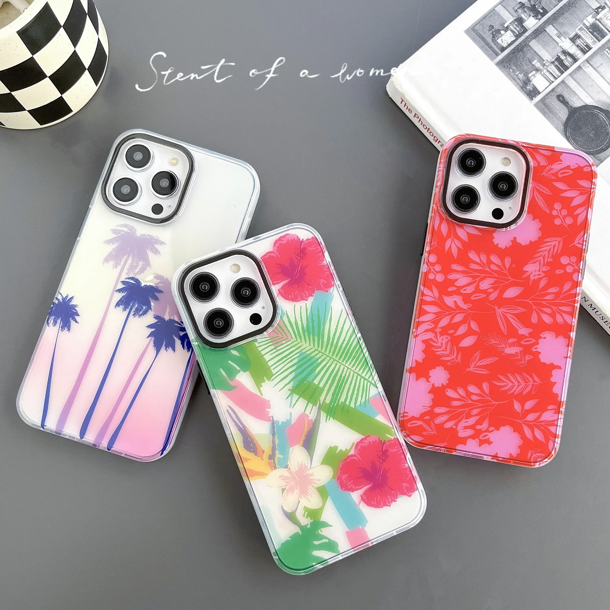 Fashion IMD Flower Case for iPhone 14 pro Luxury Phone Case for iphone 11 12 13 14