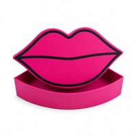 Op maat gemaakte lipvormige chocolade geschenkdoos magenta karton tweedelig voor Valentijnsgeschenken groothandel rechtstreeks van de fabriek voor detailhandel
