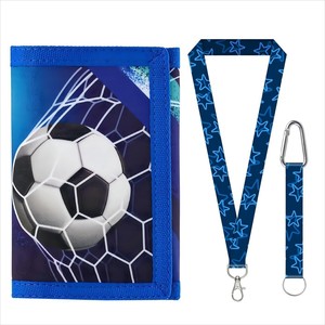 Set regalo natalizio <span class=keywords><strong>Serie</strong></span> calcio per adolescenti Portafoglio con cordino Set per tifo e festeggiamento a tema calcio - Product Image 2