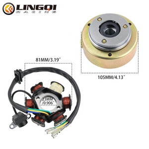 Kit de rotor de magneto de acero LINGQI RACING con bobina modificada para motor de arranque eléctrico universal, para motocicletas de cross, pit bikes y ATV. - Product Image 2