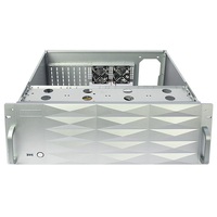 Boîtier de serveur informatique ATX en aluminium, châssis 4U, profondeur courte de 400 mm, sept emplacements complets de haute qualité