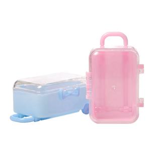 Nouvel arrivage de faux cils Bagages miniatures Chariot transparent Mini valise en plastique Emballage boîte-cadeau pour enfants - Product Image 5
