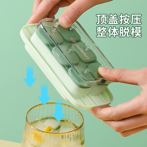 Mini Silicone Ice Cube Molds Square Food Grade Ice Trays For Household Use Green Yellow Pink - Product Image 2