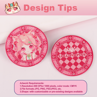 Pièce de Monnaie en Céramique Personnalisée Anime Dessin Animé, Pièce de Décision Double Face, Cadeau Commémoratif Personnalisable