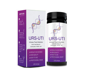 임상 테스트 가정 요로 감염 (<span class=keywords><strong>UTI</strong></span>) 딥 스틱 플라스틱 금속으로 만든 남성과 여성을위한 사용하기 쉬운 <span class=keywords><strong>UTI</strong></span> 테스트 스트립 - Product Image 3