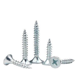 Vis autotaraudeuses galvanisées M3.5 à tête fraisée cruciforme, zinguées, pour usage industriel sur plaques de plâtre - Product Image 1