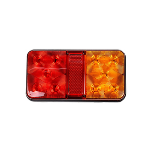 Nouveau feu arrière combiné rectangulaire à LED pour remorque, réflecteur, stop, frein, clignotant 12-24V pour camion, bateau, caravane, fourgon Yuge - Product Image 1