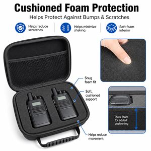 Estuche de Alta Calidad para Walkie Talkie con Espuma Personalizable, Compatible con Estuche de Transporte para Radioaficionados, Accesorios para Radio Bidireccional - Product Image 6