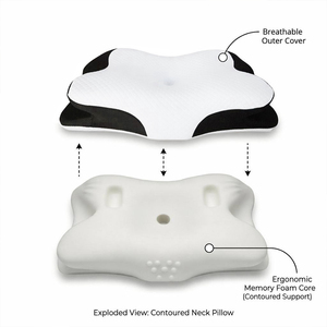 <span class=keywords><strong>Almohada</strong></span> Cervical Ortopédica para Alivio del Dolor de Cuello, Espuma Viscoelástica con Gel Refrigerante, Contorno Terapéutico para Dormir con Insomnio - Product Image 2