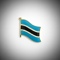 GREPAS GIFTS Épinglette drapeau du Botswana de 1 pouce, épinglette patriotique mondiale pour chapeau