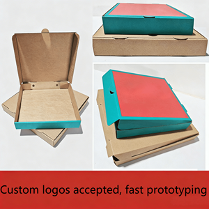 Caja de <span class=keywords><strong>Pizza</strong></span> Blanca con Logotipo Personalizado, de Cartón Grueso, Plegable, Cuadrada, para <span class=keywords><strong>Pizza</strong></span> - Product Image 1