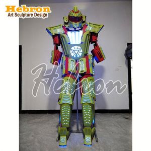 Traje de Robot LED Stilts Walker, <span class=keywords><strong>Disfraz</strong></span> de Robot con Luces LED para Eventos, Traje Kryoman, <span class=keywords><strong>Disfraz</strong></span> de Robot LED - Product Image 4