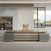 Bureau de direction convertible en forme de L Liyu moderne avec fonction extensible en bois