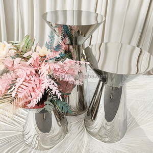 L91 lussuoso bianco Sliver oro inossidabile cilindrico da Dessert in acciaio inossidabile supporto da tavolo <span class=keywords><strong>per</strong></span> decorazione di eventi di nozze <span class=keywords><strong>per</strong></span> feste - Product Image 4