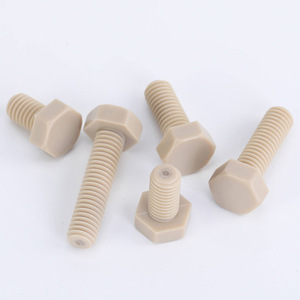 Nhựa Hex đầu vít đai ốc và bu <span class=keywords><strong>l</strong></span>ông PEEK bu <span class=keywords><strong>l</strong></span>ông M10 12 M14 M16 M18 M20 vít nhựa - Product Image 3
