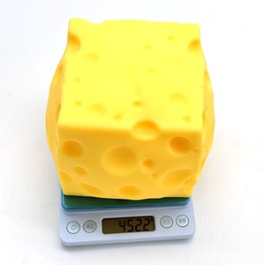 Yellow Extra Large TPR Cheese Chunks TPR Soft Rubber Flour <b>Squeeze</b> Toy Stress Relief <b>Ball</b> TPR <b>Squeeze</b> <b>Ball</b> - Product Image 5