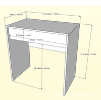 Meuble de coiffeuse blanc avec miroir, ensemble de chambre à coucher en bois moderne, meuble de rangement pour la maison