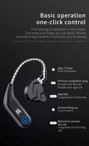 Écouteurs TWS HIFI sans fil <span class=keywords><strong>KZ</strong></span> <span class=keywords><strong>AZ09</strong></span> BT V5.4 avec suppression du bruit, étui de charge, et écouteurs sans fil <span class=keywords><strong>KZ</strong></span> TRN CCA à crochet d'oreille - Product Image 4