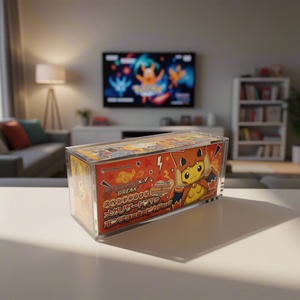 Boîte de protection en acrylique premium pour cartes Pokémon, édition exclusive Japon, avec cape de pluie magnétique moderne, boîte Kozai, boîte en acrylique facile - Product Image 2