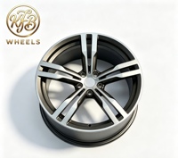KFB 20x8.5 20x9.5 PCD 5x112 Binek Otomobil Jantları, Sedan ve Coupe Uygulamaları için Çift 5 Kollu Dövme Alaşım Jantlar