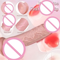 Dildos Realistas JT de Silicona con Ventosa, Juguetes Sexuales Anales, con Correa y sin Correa, Transparentes, Rosados, Juguetes Sexuales para Adultos para Lesbianas