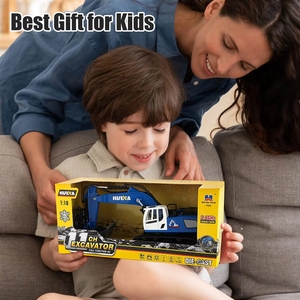 <span class=keywords><strong>Mini</strong></span>-excavatrice RC HUINA 1558 2.4G 11 canaux, véhicule d'ingénierie <span class=keywords><strong>radiocommandé</strong></span>, tracteur jouet - Product Image 6