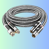 Kabel Audio XLR Male Female Balanced Impedansi 110 - Konduktor Tembaga Berperingkat IP67 Panjang 5M Berpelindung Empat Lapis untuk Studio HAD06