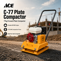 Compacteur à plaques vibrant C-77 de 77 kg pour le compactage du sol