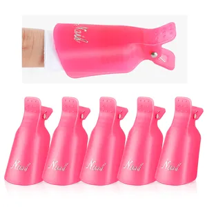 5PC Nail Polish Remover Clip Wholesale Products Suppliers Plastic Soak Off UV Nail Gel Polish Remover Clip OEM Private Label