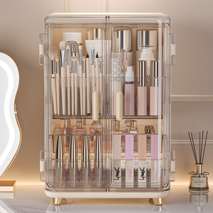 New loại ngăn kéo trong suốt trang điểm lưu trữ hộp mỹ phẩm tổ chức nhựa máy tính để bàn tổ chức cho trang điểm lưu trữ - Product Image 4