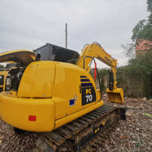 Excavatrice Komatsu Pc70 d'occasion en excellent état, mini-excavatrice Komatsu Pc 70, excavatrice hydraulique sur chenilles, à vendre - Product Image 4