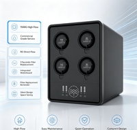 Purificateur d'eau commercial par osmose inverse, filtration multi-étapes, traitement de l'eau RO à TDS réglable pour hôtels et restaurants