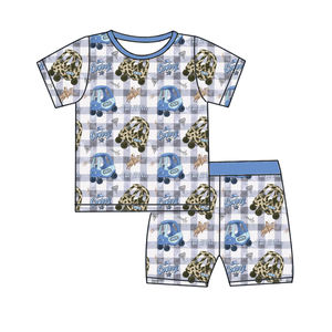 Pijamas de Bambú Personalizadas para Niños, Conjuntos de Pijamas de Bambú para Niños y Niñas, Ropa Infantil - Product Image 2