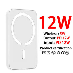 شاحن لاسلكي مغناطيسي بقوة 20 واط مع لوحة شمسية، بطارية ليثيوم بوليمر 5000 مللي أمبير/10000 مللي أمبير، شحن سريع، بنك طاقة محمول 2 في 1 مع قابس - Product Image 5