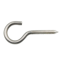 Vis à œil en acier inoxydable, acier au carbone, en forme de L, en forme de J, crochet en bois, boulon à œil ouvert, vis à œil métallique