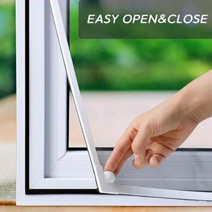 Cửa sổ sàng lọc ruồi côn trùng từ tính Fenster Màn hình Cửa Sổ Khung nhựa PVC chống muỗi - Product Image 2