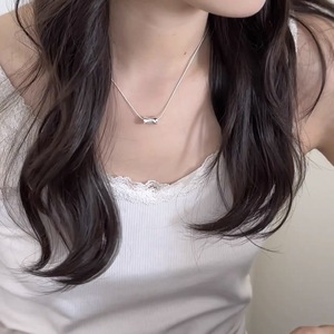Collar de plata de ley S925 para mujer, estilo coreano de lujo ligero, diseño único, accesorios de cadena de hueso de serpiente - Product Image 2