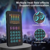 Nouveau dispositif de changement de voix avec 8 effets sonores éclairage Mini diffusion en direct micro portable effets sonores Machine karaoké