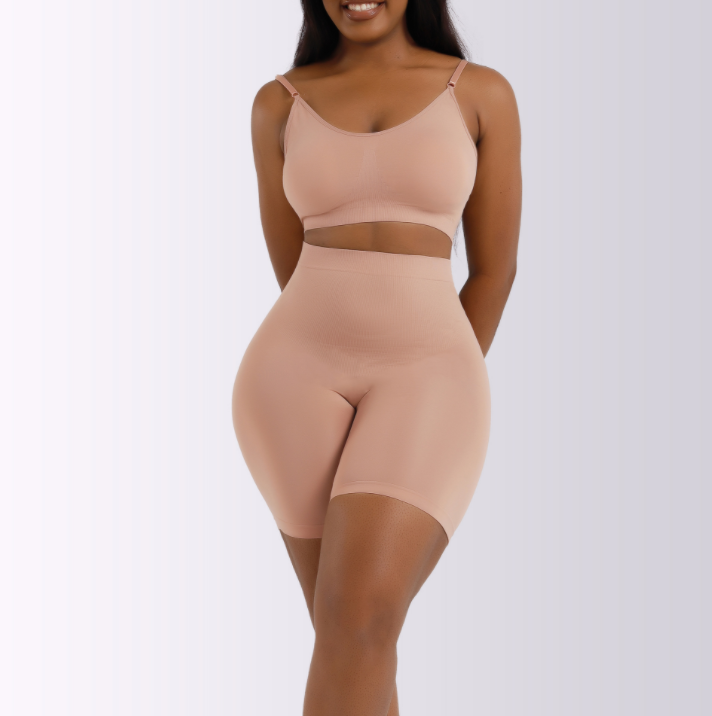 High-Waist Tummy-Control Brief (LJ-33156): fabric stretch, recovery and seam construction reference