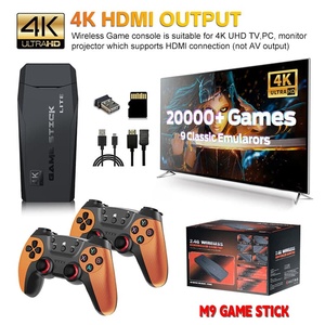 Consola de Videojuegos Inalámbrica HD con 20000 Juegos, 9 Emuladores, 2 Controles 2.4G, HDMI, Smart TV, Plug and Play, Stick X2 Plus 4K Ultra - Product Image 1