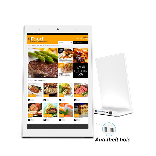 All-in-One 10.1 Inch L-Shape Touch Screen Tablet Business Android RK3568 Optional Wifi 2GB Memory-for Restaurant