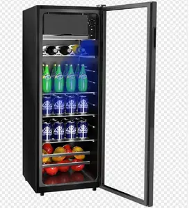 128L Upright Refrigeration Mini Bar Drinks Cabinet Display Cooler Mini Beer Fridge For Hot Selling