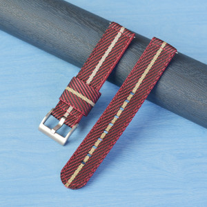 Correa de <span class=keywords><strong>Reloj</strong></span> Jettda Charm de 20 mm y 22 mm, Color Personalizado Disponible, Nueva Correa de Nailon con Patrón de Sarga Tejida - Product Image 4