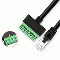 Câble d'extension réseau RJ45 vers connecteur terminal 8 broches, adaptateur sans soudure