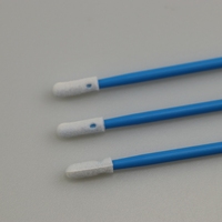 Éponge mini sans poussière de 7 cm, bâtonnets de coton, écouvillon en mousse pour salle blanche