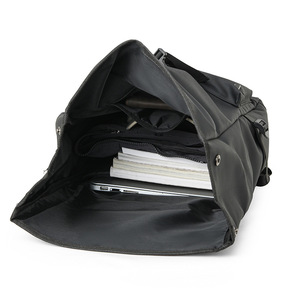 Cross-border Custom leather-film roll-top <b>backpack</b>, outdoor casual short-trip roll-top large-capacity <b>backpack</b>. - Product Image 3