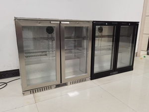 Réfrigérateur de bar modulaire encastrable professionnel en acier inoxydable à 2 portes de 36 pouces R600a pour l'affichage de fruits, boissons et bières - Product Image 4