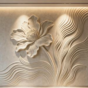 Изготовленный на заказ ручной работы натуральный песчаник пейзажная живопись рельеф 3D Художественная роспись мрамор рельеф - Product Image 6