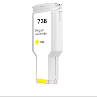 Cartucho de tinta Ocbestjet 738 BK 130Ml Compatible con impresoras de formato ancho HP DesignJet T850 T950 cartucho de tinta plotters negros